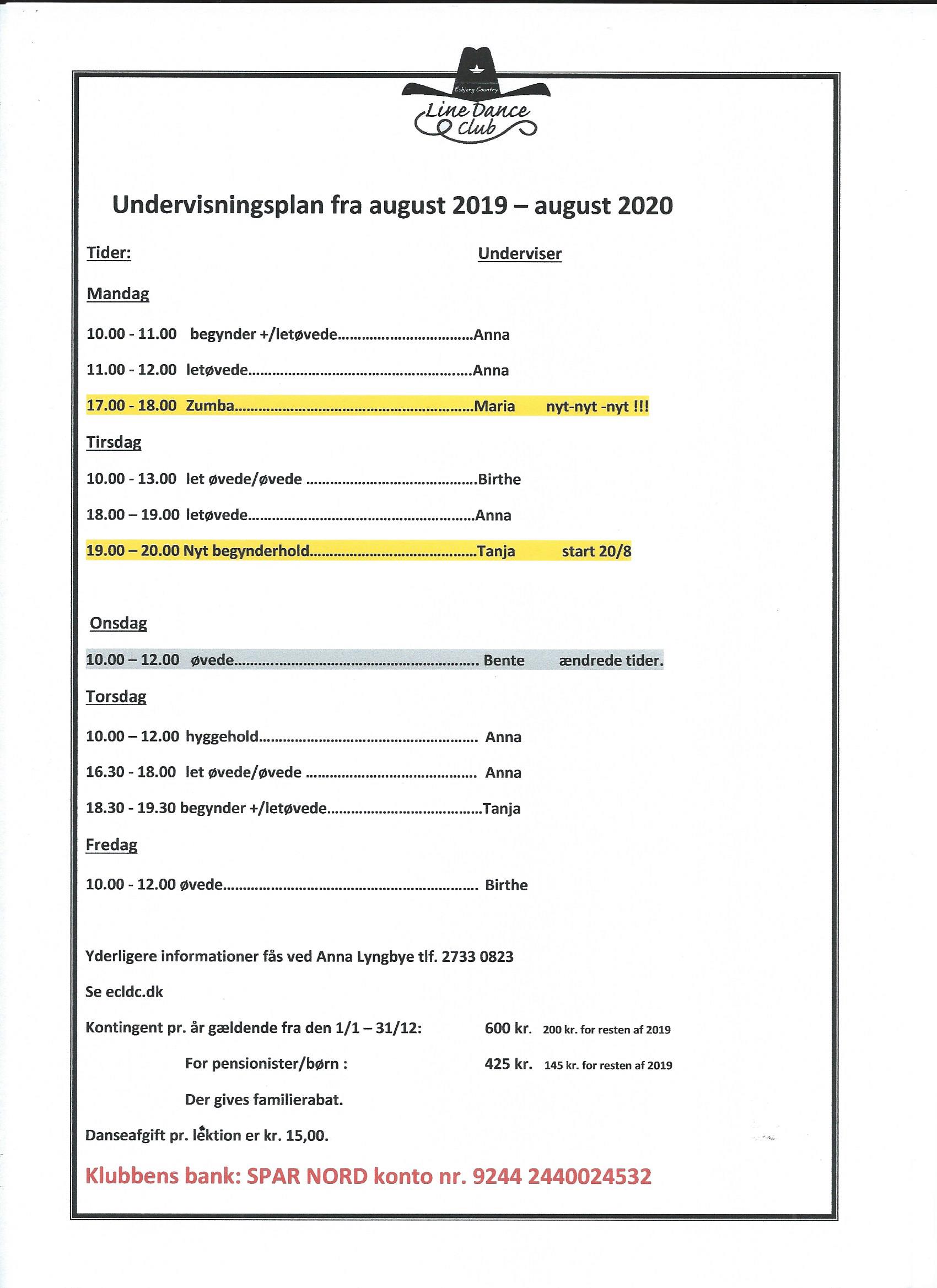 Undervisningsplan